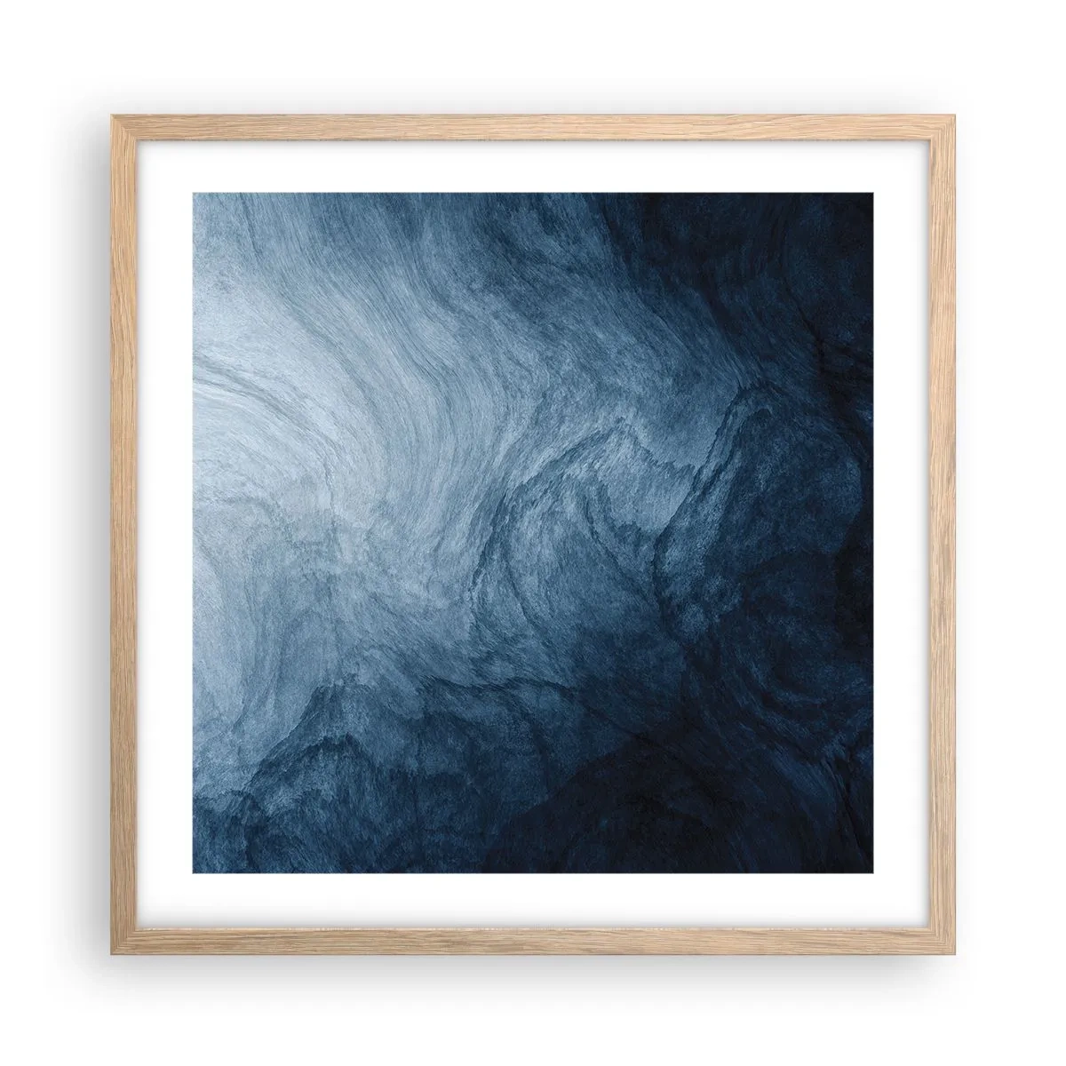 Affisch i ram av ljusek - Nå djupt in - 50x50 cm