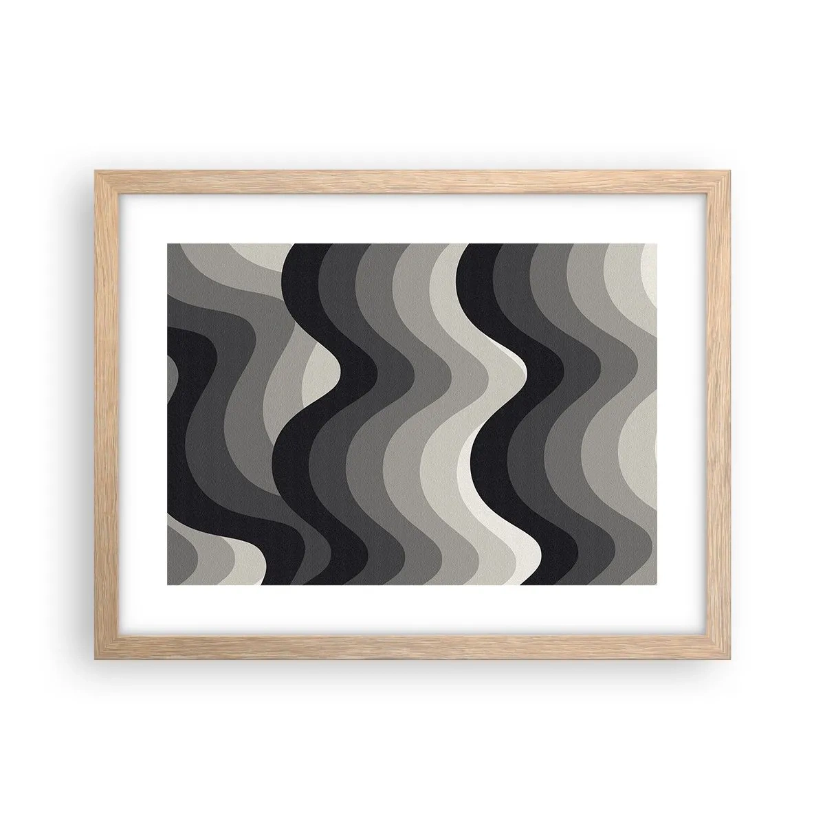 Affisch i ram av ljusek - Våg efter våg - 40x30 cm