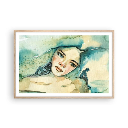 Affisch i ram av ljusek - Am I blue? - 91x61 cm