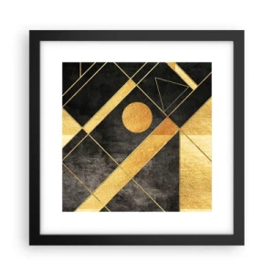 Affisch i svart ram - Öknens sol - 30x30 cm