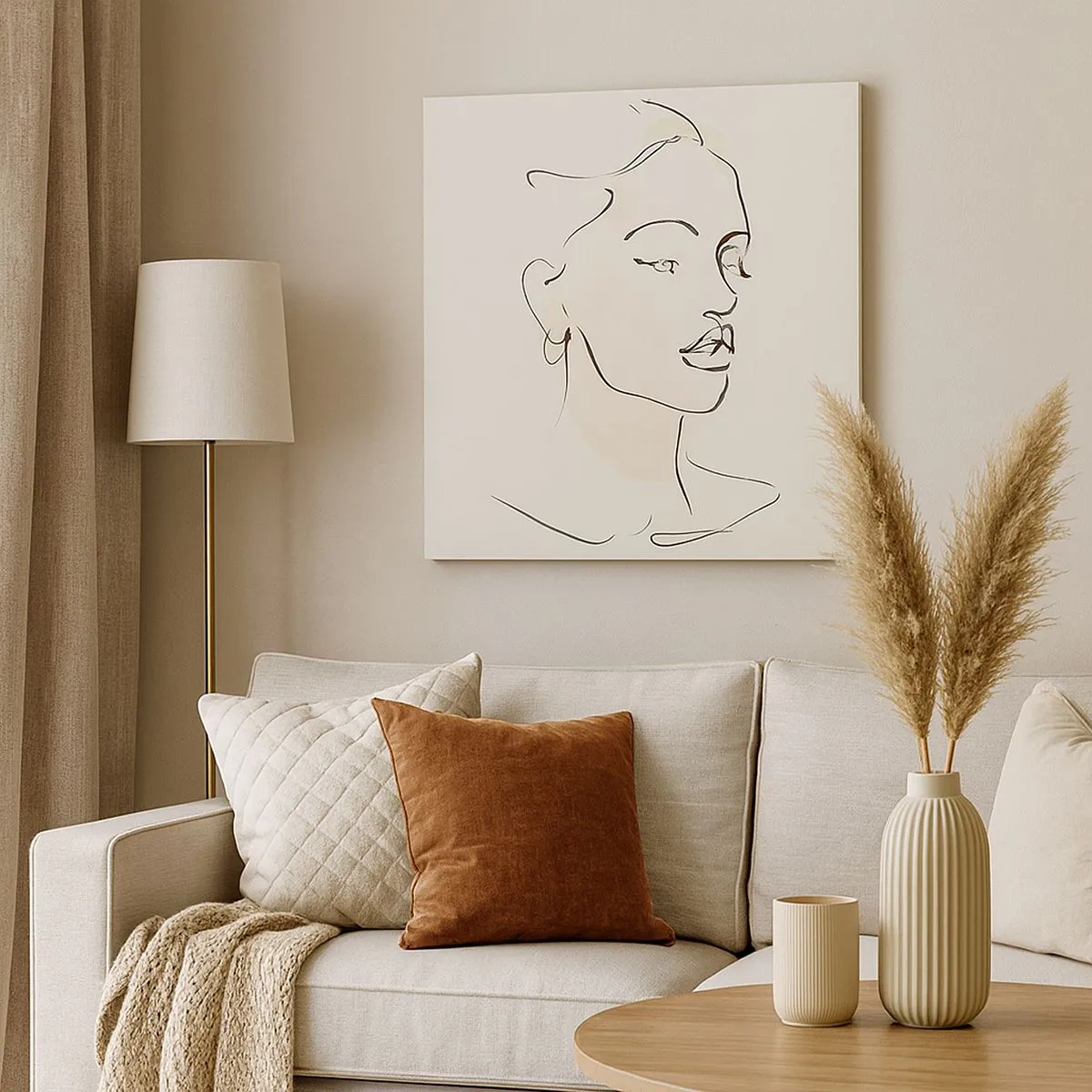 Canvastavla - Bild på duk - Säkra drag - 30x30 cm