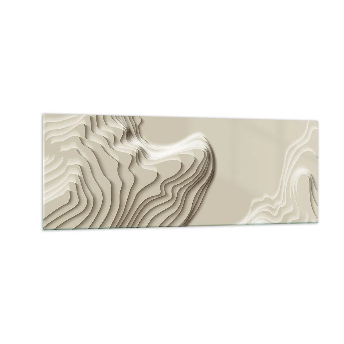Glastavla - Bild på glas - Konstens topografi - 140x50 cm