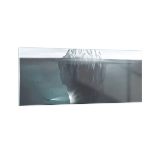Glastavla - Bild på glas - Undervattensmysterium - 100x40 cm