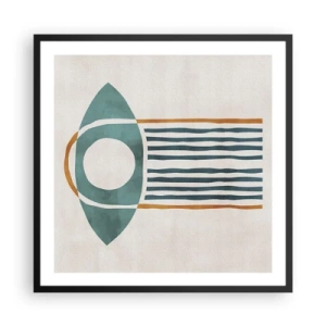 Affisch i svart ram - Tecken och ritualer - 60x60 cm