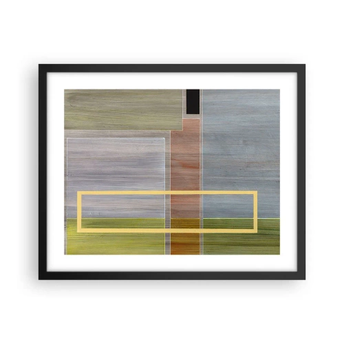 Affisch i svart ram - Rakt och lugnt - 50x40 cm