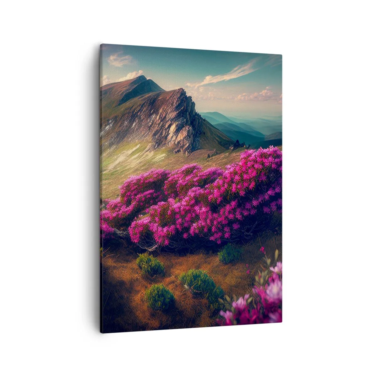Canvastavla - Bild på duk - Sommar i fjällen - 50x70 cm