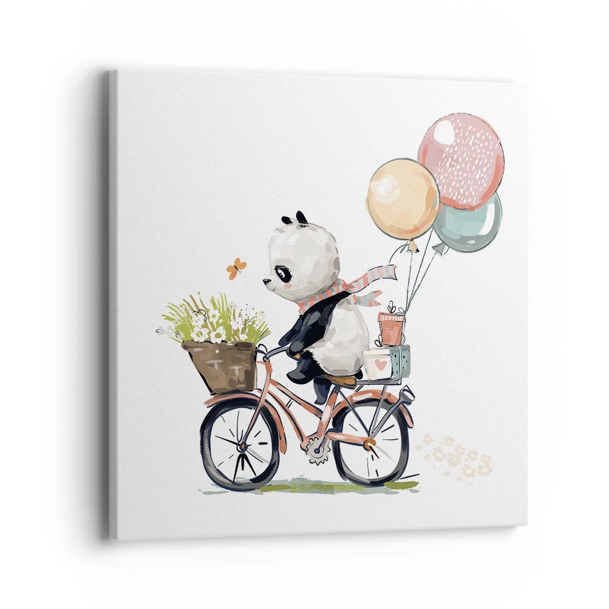 Canvastavla - Bild på duk - Lycklig dag - 40x40 cm