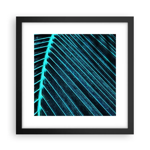 Affisch i svart ram - Grön textur - 30x30 cm