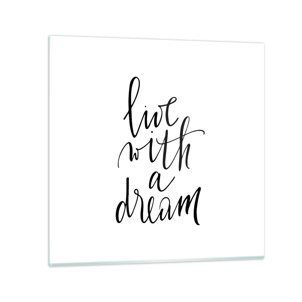 Glastavla - Bild på glas - Of course - 50x50 cm