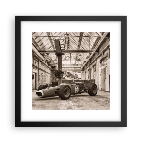 Affisch i svart ram - Segrarens vila - 30x30 cm