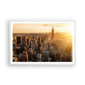 Affisch i vit ram - Växa i solskenet - 91x61 cm