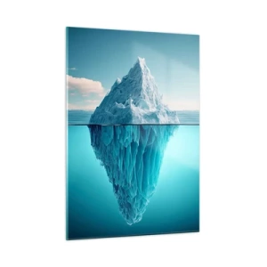 Glastavla - Bild på glas - Isdrottning - 50x70 cm