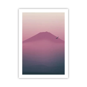 Affisch - Vandrare över molnen - 50x70 cm