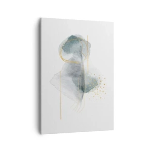 Canvastavla - Bild på duk - Om gråhetens och guldets förhållanden - 50x70 cm