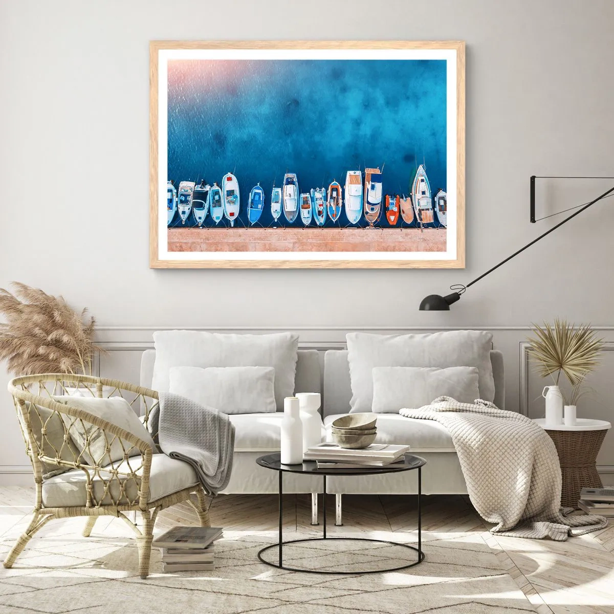 Affisch i ram av ljusek - I en rad - 100x70 cm