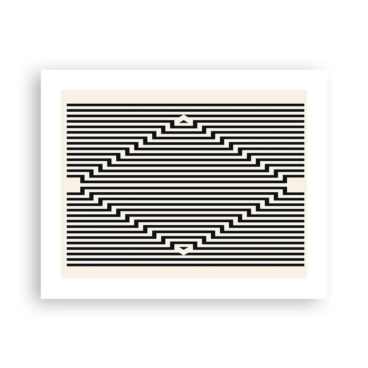 Affisch - Geometrisk illusion - 50x40 cm