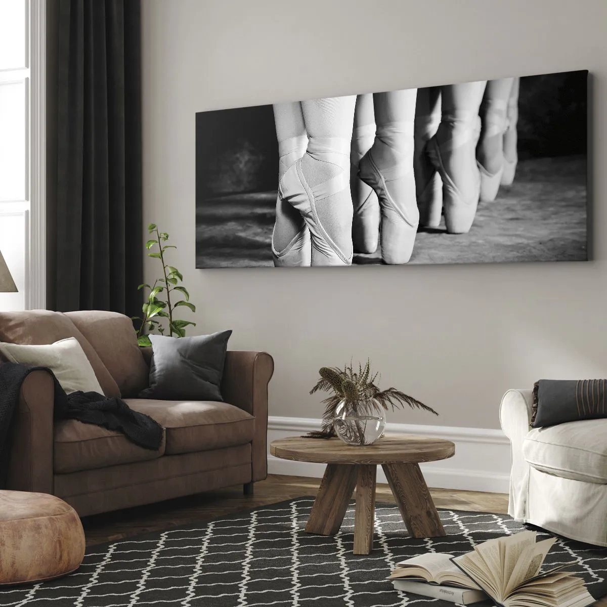 Canvastavla - Bild på duk - Tillsammans, lätt - 100x40 cm