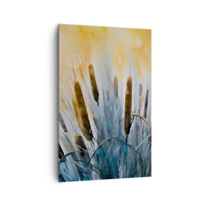 Canvastavla - Bild på duk - Vattnets kyla, solens hetta - 80x120 cm