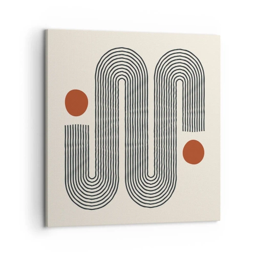 Canvastavla - Bild på duk - från början till slutet - 50x50 cm