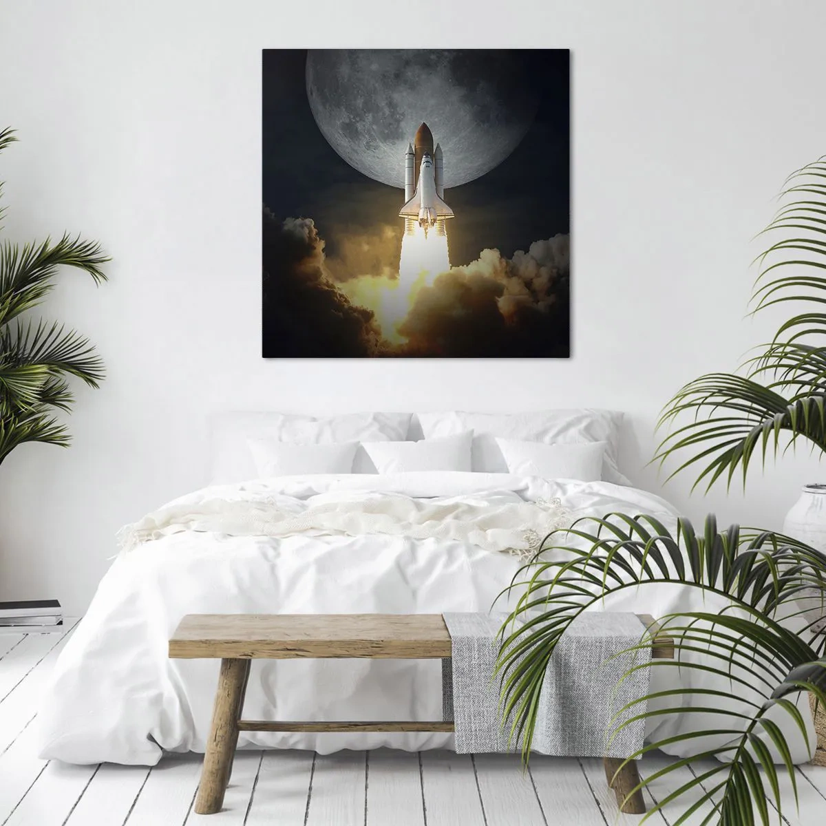 Canvastavla - Bild på duk - Början på ett utomjordiskt äventyr - 70x70 cm