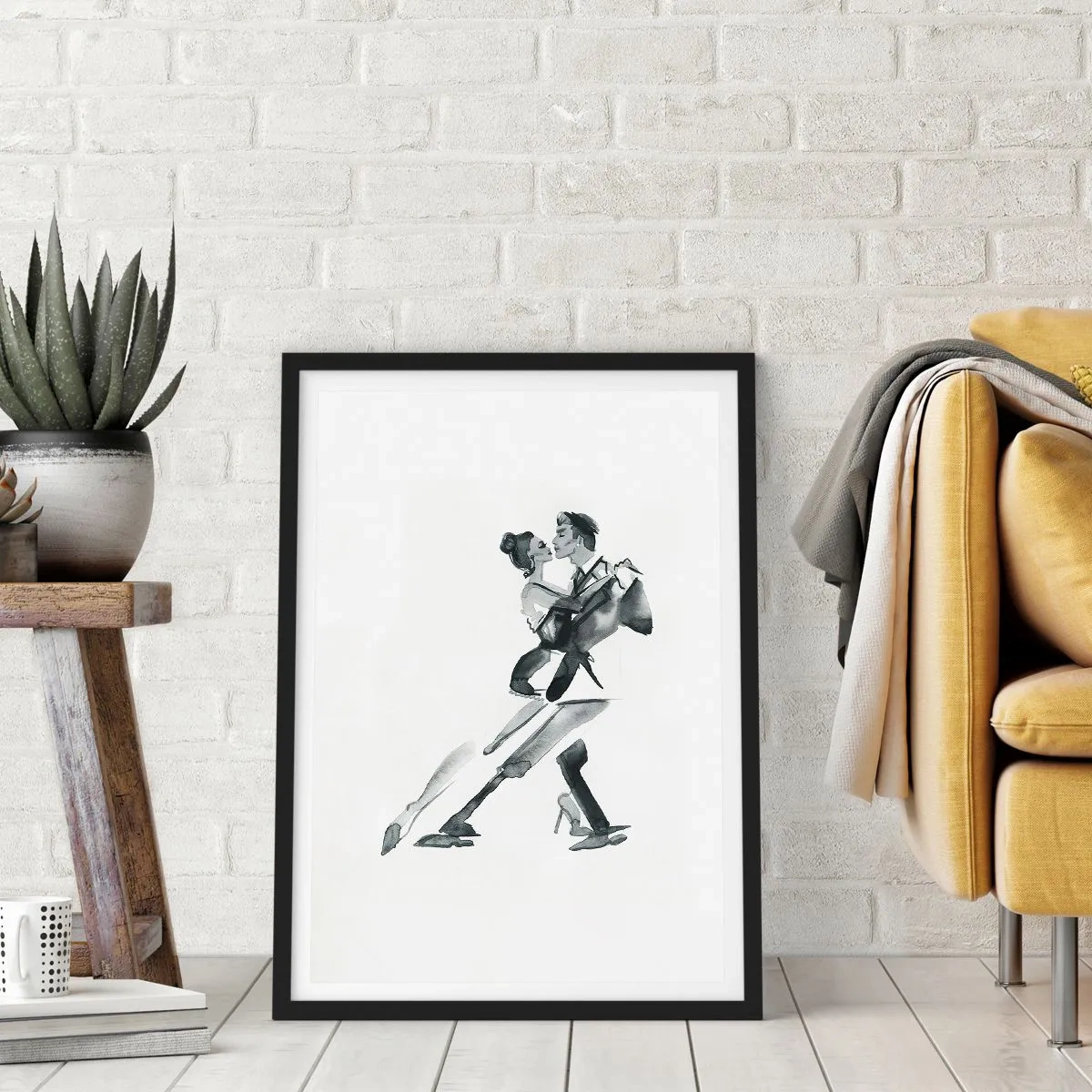 Affisch i svart ram - I en rytm - 30x40 cm