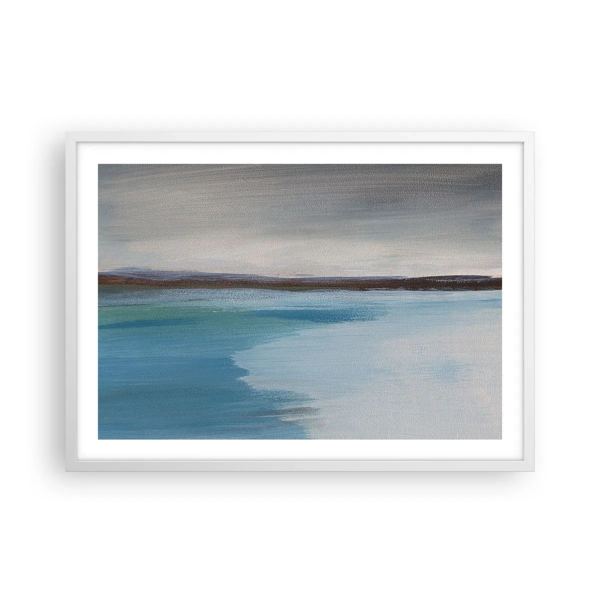Affisch i vit ram - Horisontellt landskap - 70x50 cm