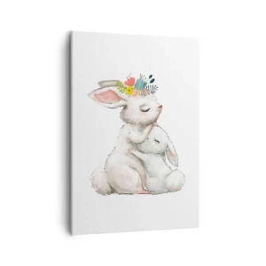 Canvastavla - Bild på duk - Alltid bäst hos mamma - 50x70 cm