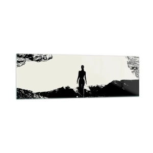 Glastavla - Bild på glas - En ny blick - 160x50 cm
