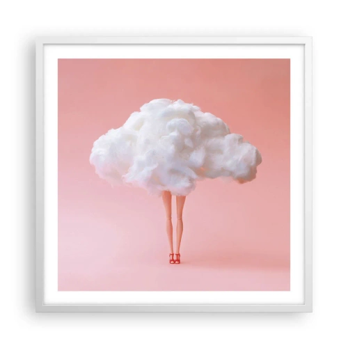 Affisch i vit ram - Söt utfästelse - 60x60 cm