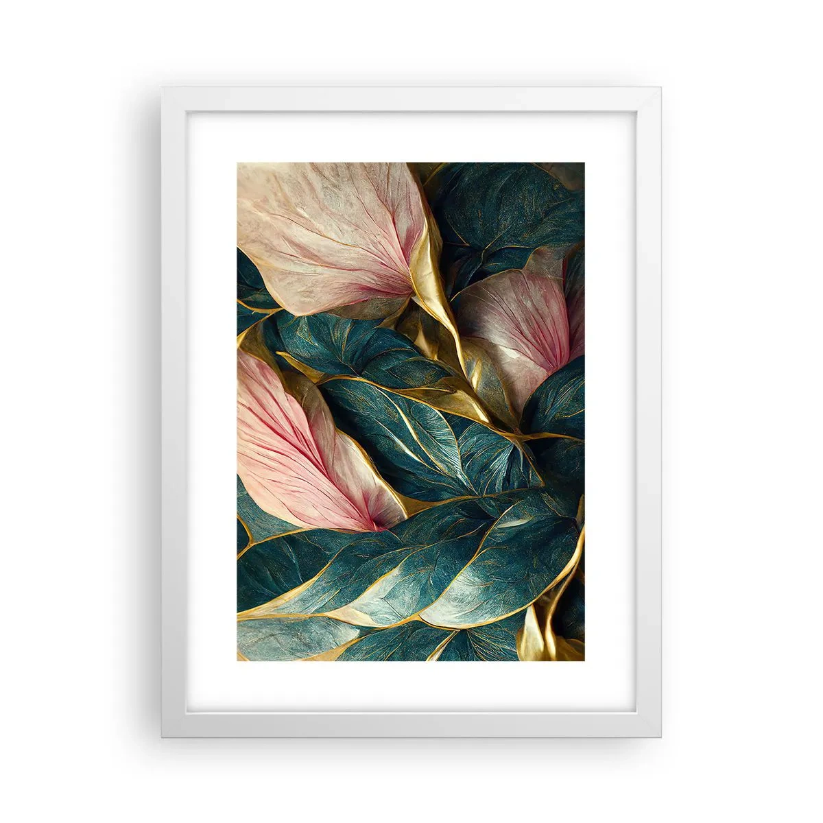 Affisch i vit ram - Naturlig elegans och stil - 30x40 cm