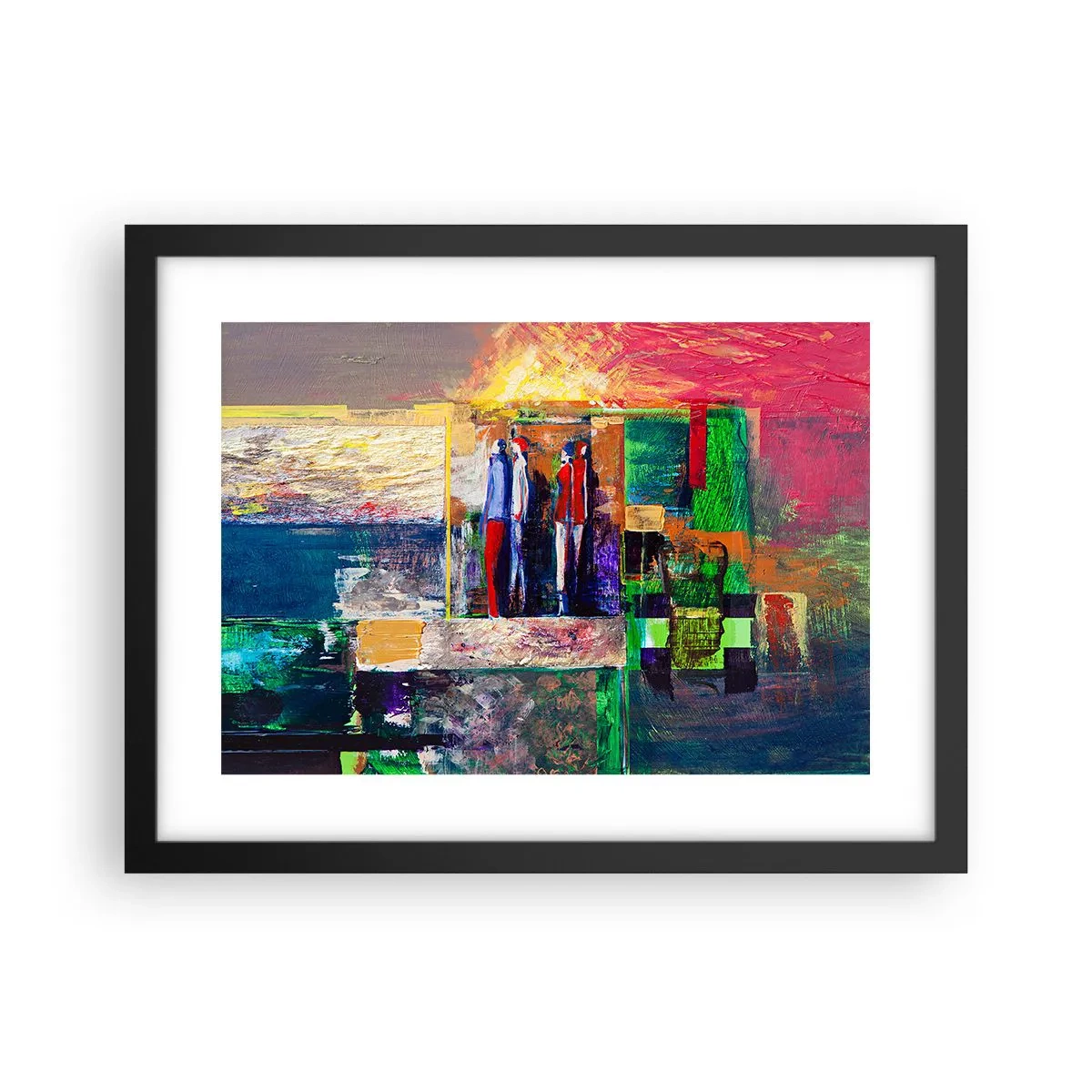 Affisch i svart ram - Relationer och emotioner - 40x30 cm