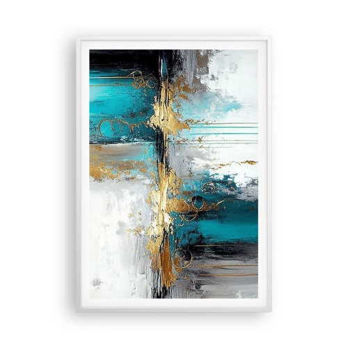Affisch i vit ram - Allting flödar - 70x100 cm
