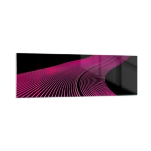 Glastavla - Bild på glas - Ljusets allé - 160x50 cm