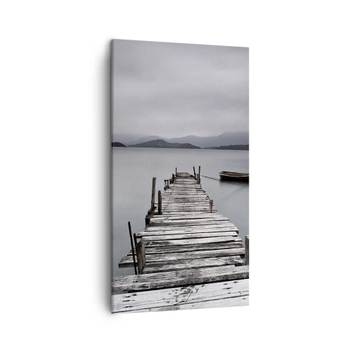 Canvastavla - Bild på duk - Imorgon kan du ge dig iväg - 45x80 cm