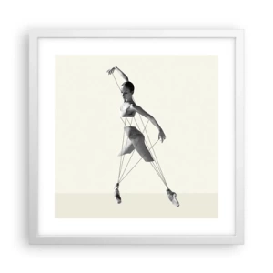 Affisch i vit ram - I världens teater - 40x40 cm