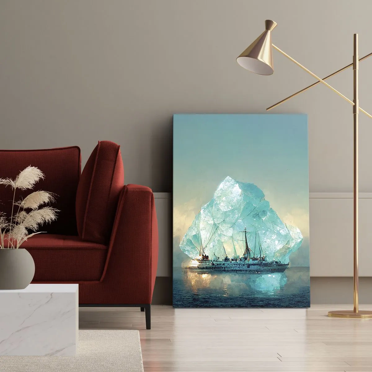 Canvastavla - Bild på duk - Arktisk briljant - 50x70 cm
