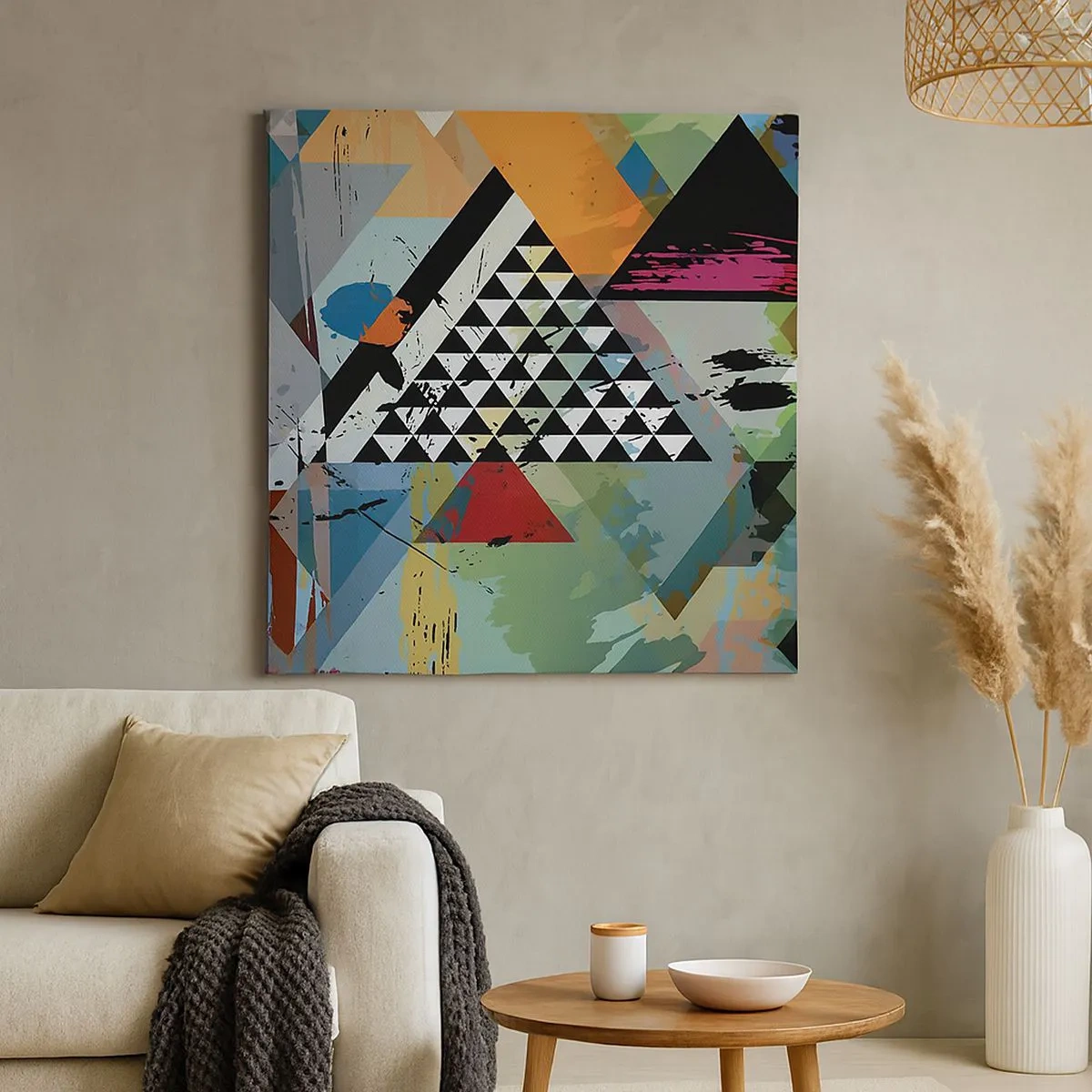 Canvastavla - Bild på duk - Det är så enkelt - 30x30 cm