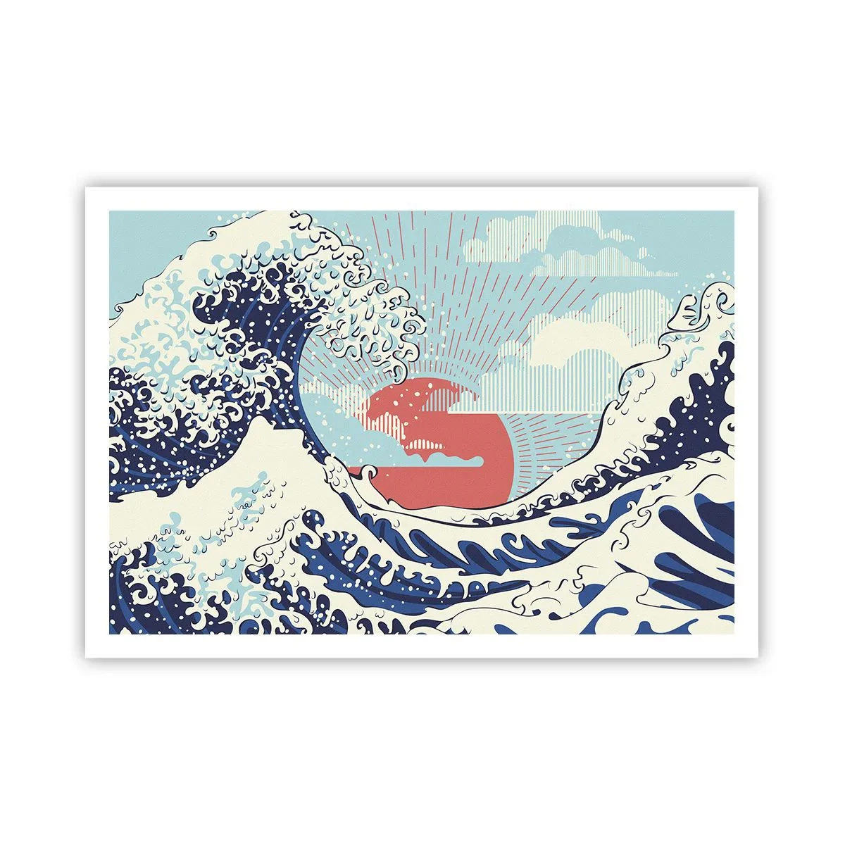Affisch - Ur japanska inspirationer - 100x70 cm