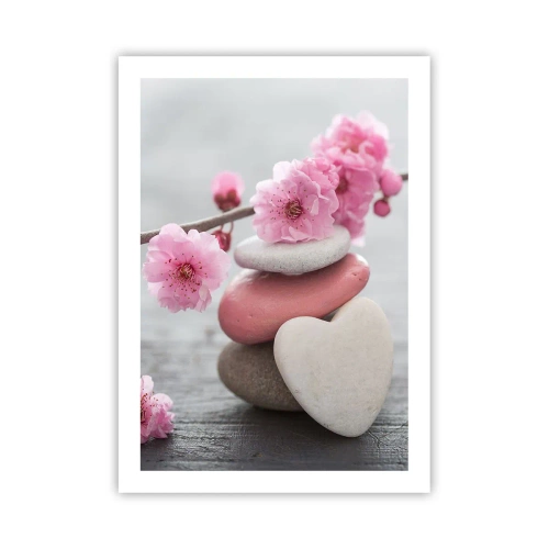 Affisch - Salighet med körsbärsblomma - 50x70 cm