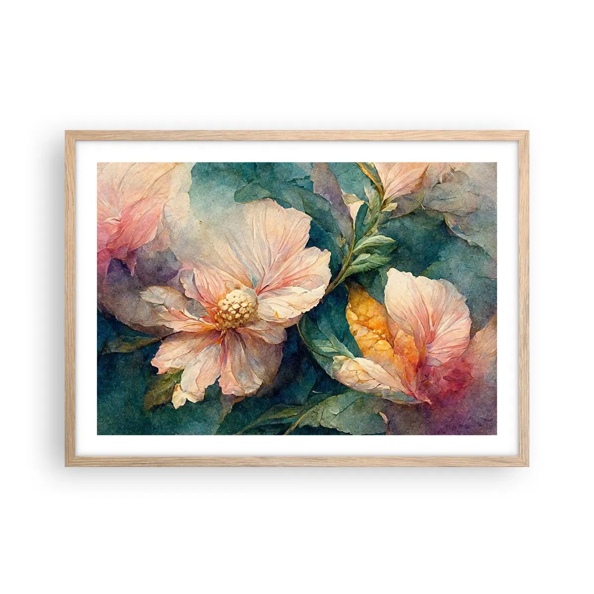 Affisch i ram av ljusek - Bara subtilitet - 70x50 cm