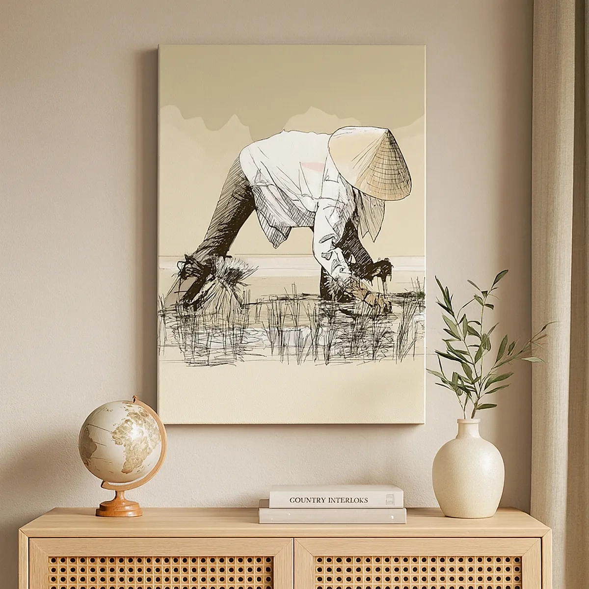 Canvastavla - Bild på duk - Lyckad skörd - 50x70 cm