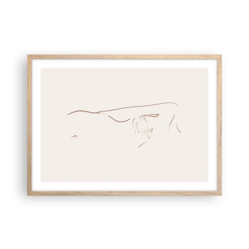 Affisch i ram av ljusek - Begärans form - 70x50 cm