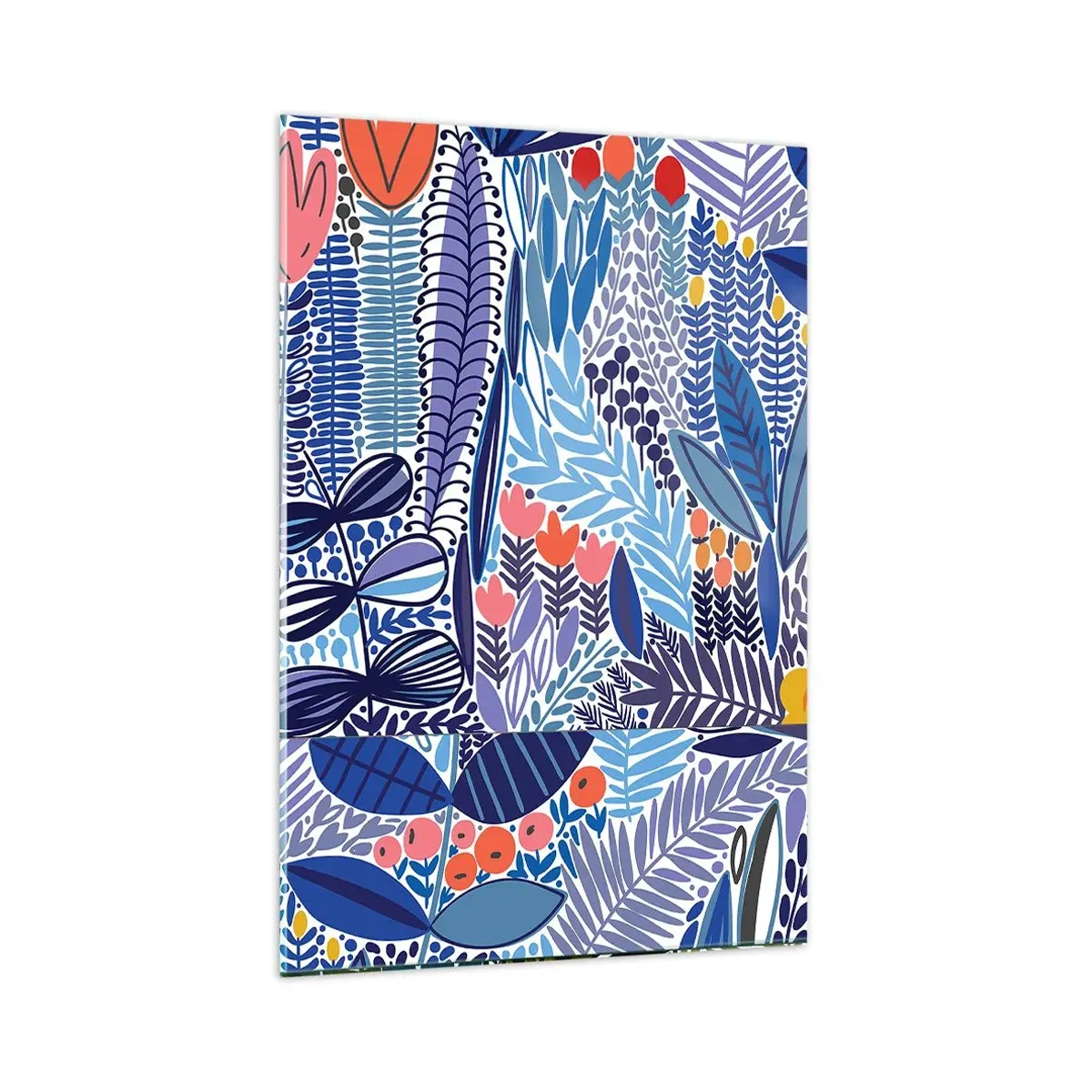 Glastavla - Bild på glas - Hawaii-trädgård - 80x120 cm