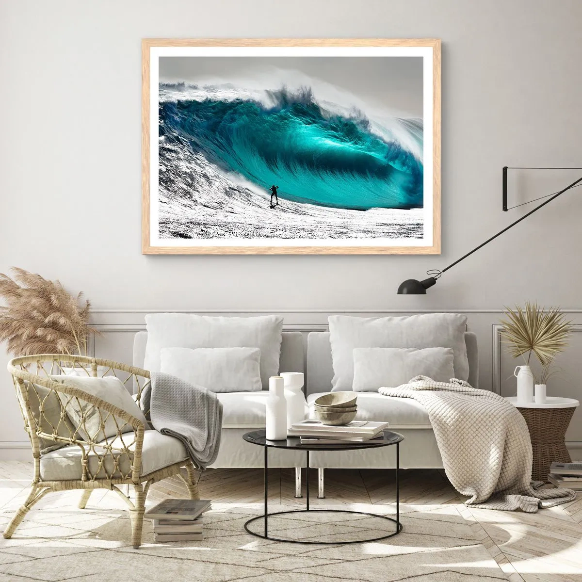 Affisch i ram av ljusek - Utmaningen accepterad - 70x50 cm