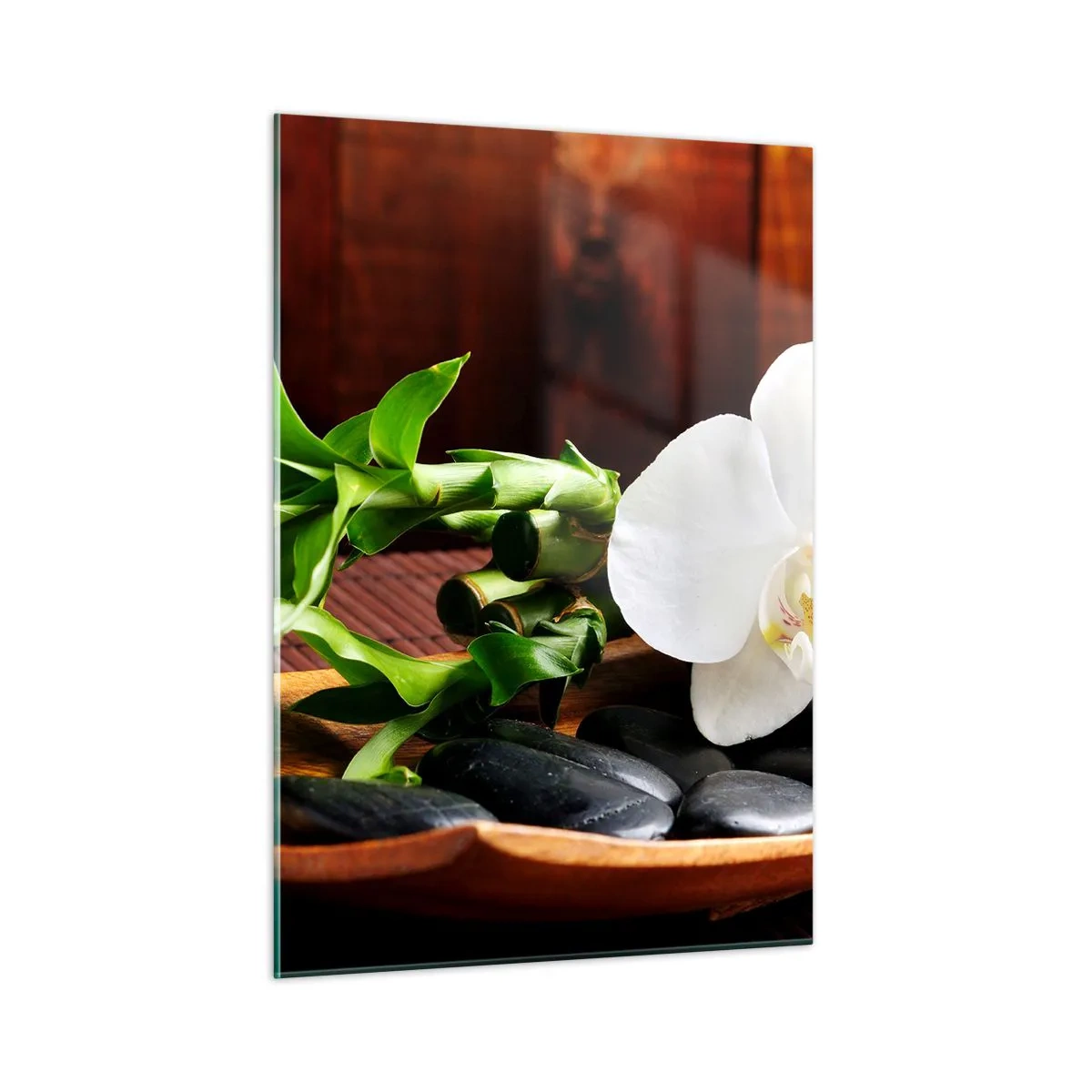 Glastavla - Bild på glas - Bli berörd av naturen - 50x70 cm