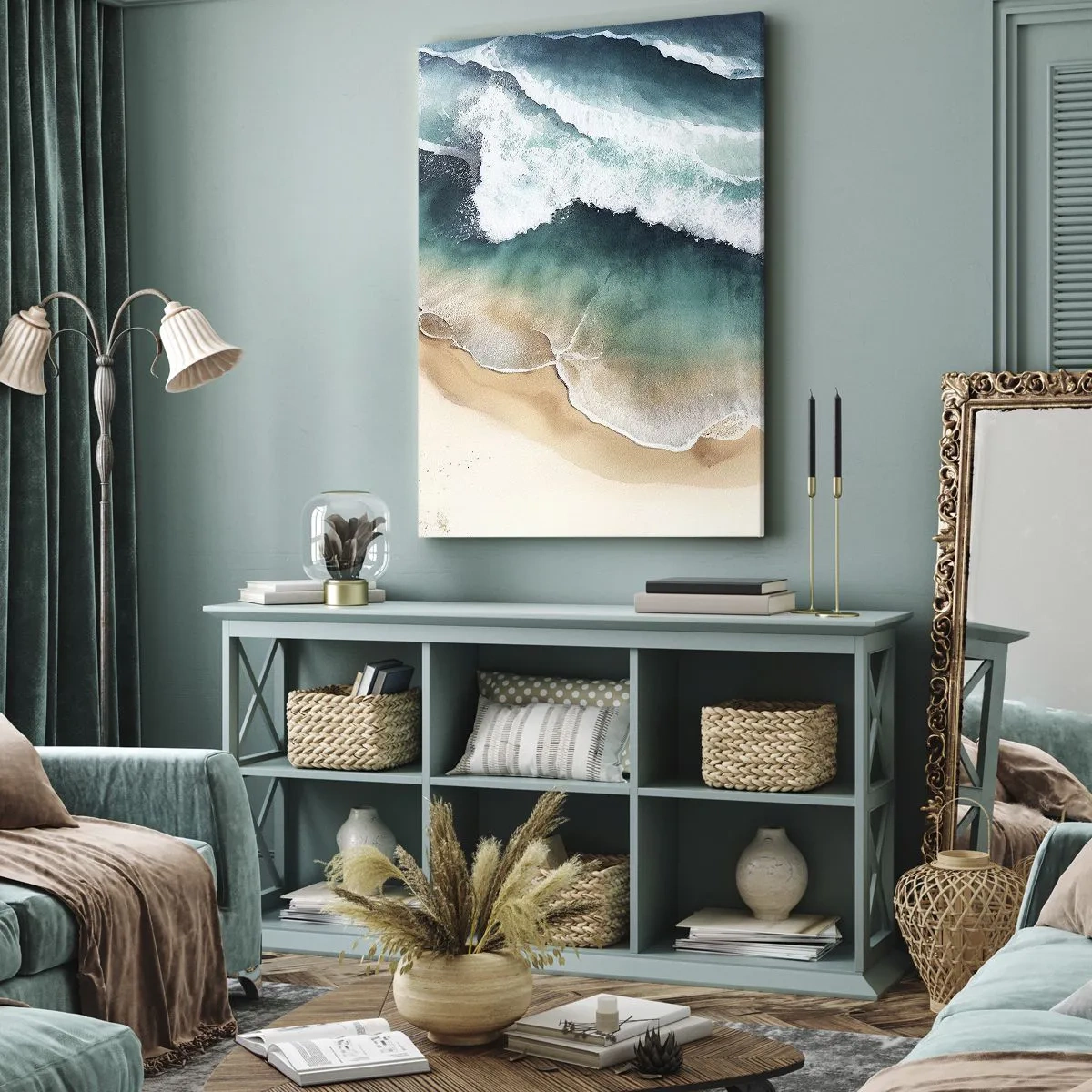 Canvastavla - Bild på duk - Ett evigt möte - 50x70 cm