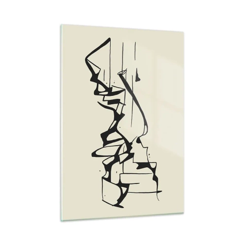 Glastavla - Bild på glas - Kanske ett landskap - 50x70 cm
