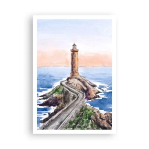 Affisch - Vänd mot havet - 70x100 cm