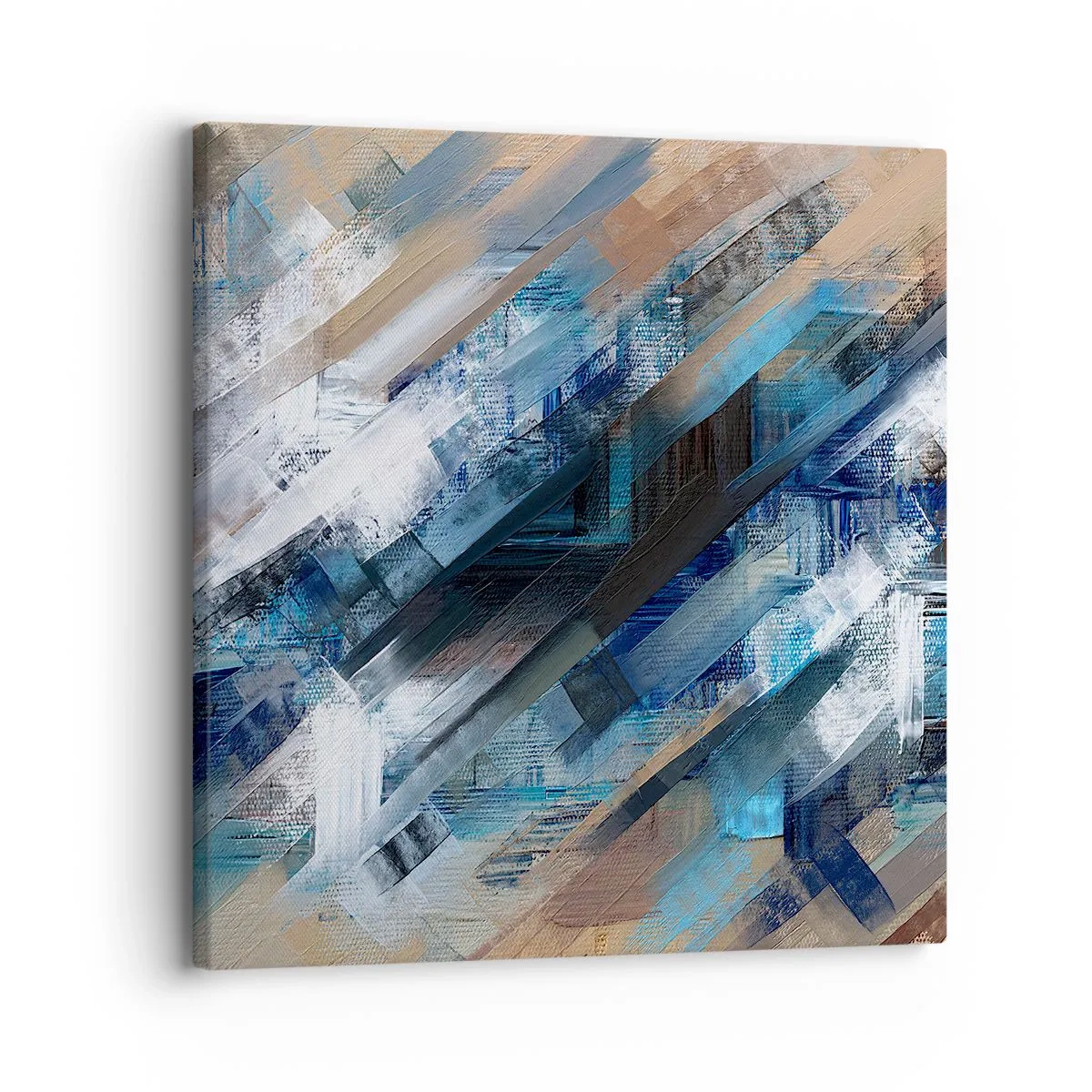 Canvastavla - Bild på duk - På en blå sluttning - 30x30 cm