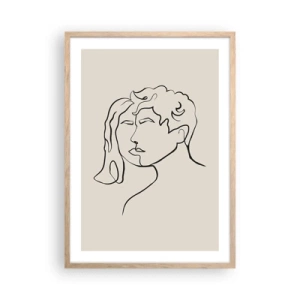 Affisch i ram av ljusek - Och enighet har blivit - 50x70 cm